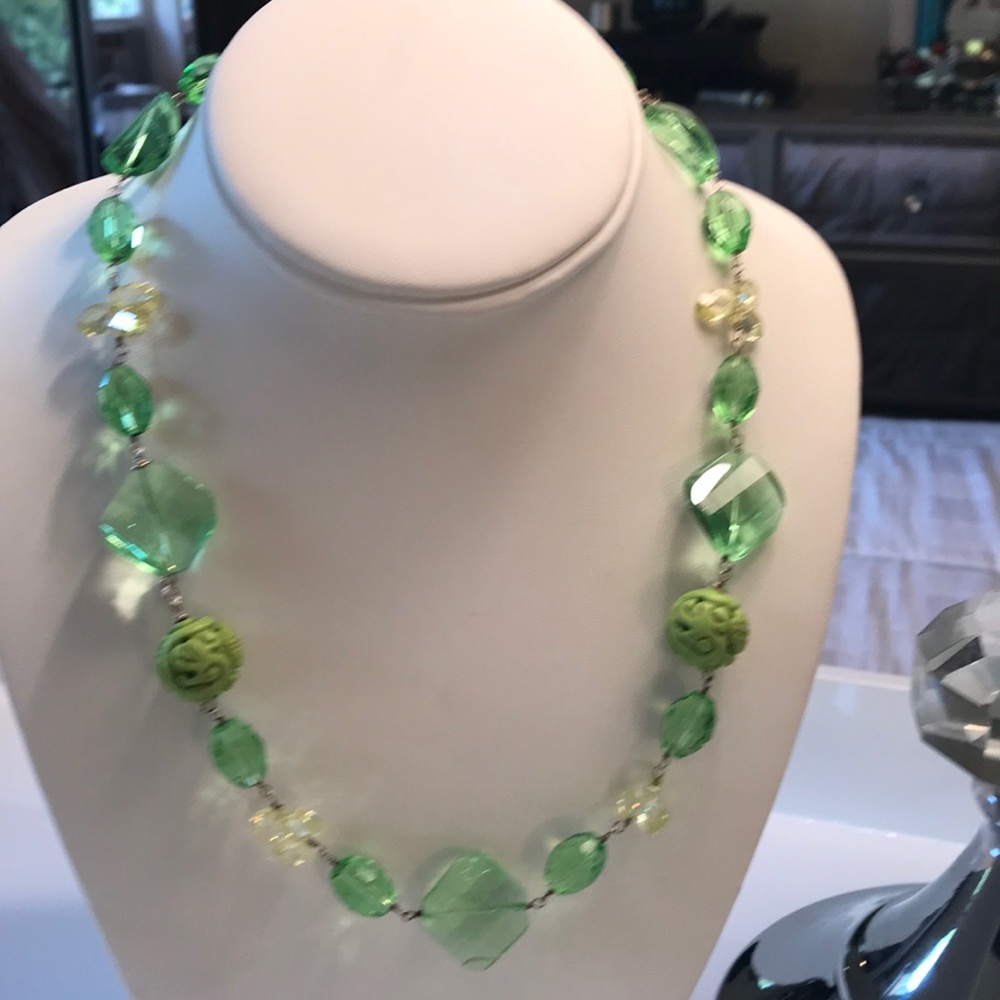 ❤️ Necklace handmade by me greens